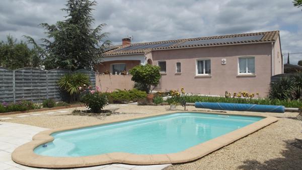 Conques-sur-Orbiel (11600) CONQUES SUR ORBIEL - RARE - MAISON DE PLAIN PIED 4 CHAMBRES SUR TERRAIN DE 2000M2 AVEC PISCINE