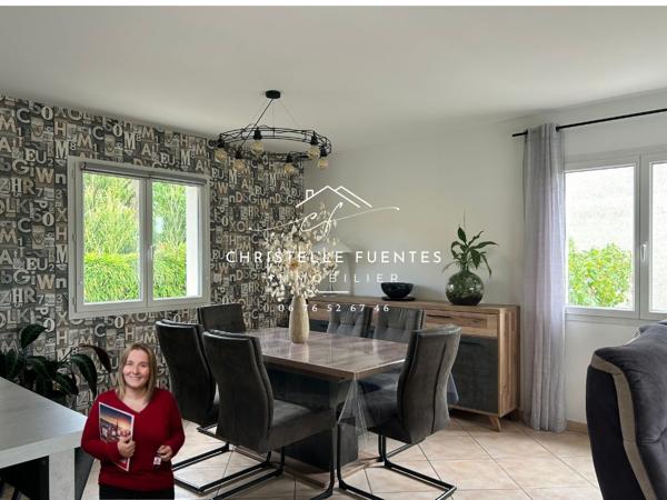 HERAULT - MEZ (34140) - VILLA T4  (106M2) + T2  (60M2) - TERRAIN PISCINABLE - STATIONNEMENT - DPE A - PANNEAUX PHOTOVOLTAIQUE