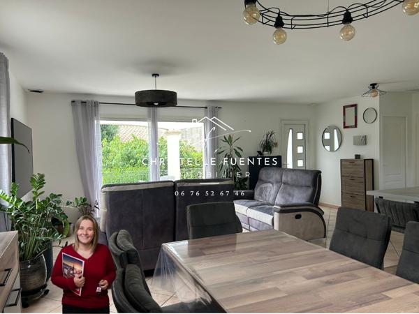HERAULT - MEZ (34140) - VILLA T4  (106M2) + T2  (60M2) - TERRAIN PISCINABLE - STATIONNEMENT - DPE A - PANNEAUX PHOTOVOLTAIQUE