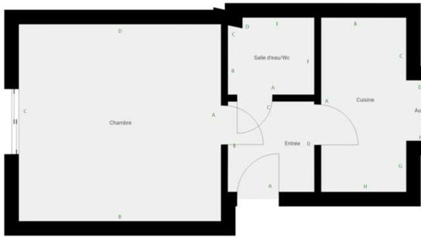 Quartier Mairie - A 3 mn à pied métro Mairie de Montreuil (L9)-A vendre Appartement T1-Traversant -Bien agencé- Calme