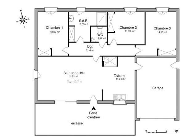 Location Maison 4 pièces 98.9 m² - 15 RUE BERNARD LYOT Saint Hilaire De Riez 85270