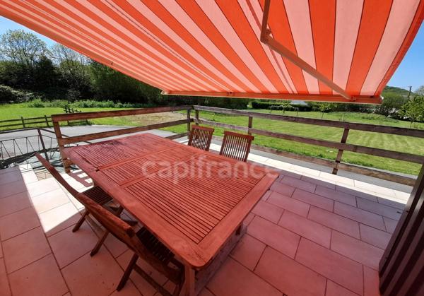 Maison à vendre 4 pièces SAINT THOIS (29520)- 3 chambres- surface habitable 120.27m2- Avec sous-sol- parcelle de 3922m2- dépendance de 225m2
