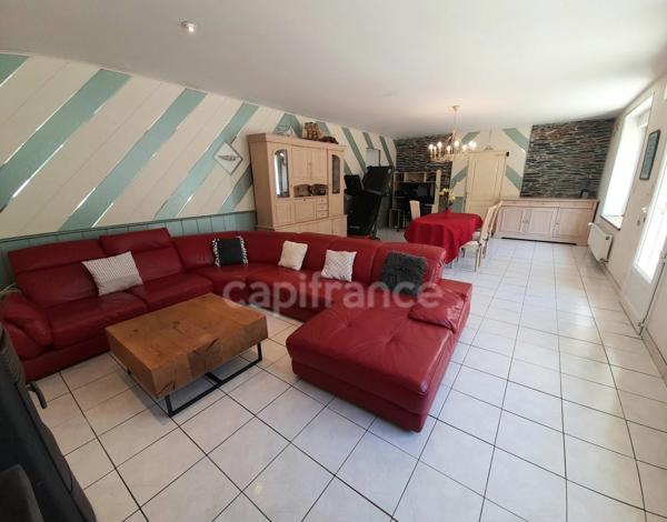 Maison à vendre 4 pièces SAINT THOIS (29520)- 3 chambres- surface habitable 120.27m2- Avec sous-sol- parcelle de 3922m2- dépendance de 225m2