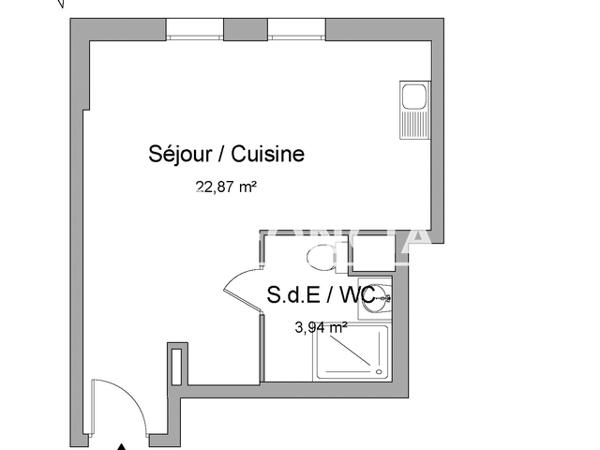 Location Studio 26.81 m² - 6 CHEMIN DE BIZET Marseille 13016