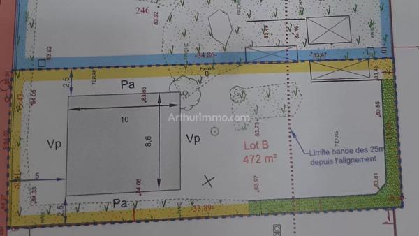 Vente Terrain 472 m2 à Montlhéry