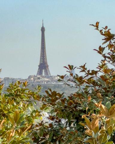 Propriété avec jardin et terrasse avec vue sur la Tour Eiffel