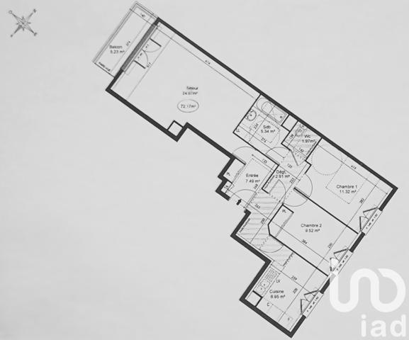 Appartement à vendre 3 pièces 72 m² Gennevilliers