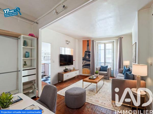 Appartement à vendre 2 pièces 27,37 m² Paris 13