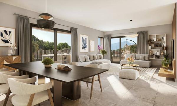Appartement Neuf à Gresy Sur Aix - Normes RE2020 - Terrasses.