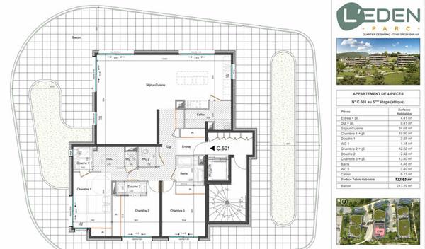 Appartement Neuf à Gresy Sur Aix - Normes RE2020 - Terrasses.