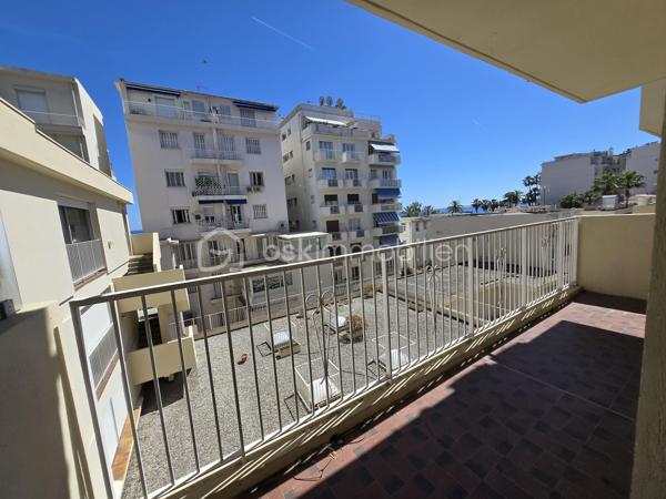 Appartement spacieux 2p. de 55m²carrez et 69m² surface au sol (avec les deux terrasses), niché au quatrième étage avec ascenseur d'une résidence de standing construite en 1977 au 175 rue de France. Situé dans un quartier dynamique. La photo principale à été prise depuis la mythique promenade des Anglais et à moins de 1mn à pied de l'appartement. Il offre une alliance unique entre confort urbain et tranquillité. Vous profiter pleinement de la riviera, situation géographique idéale. Vue mer. 
1)Possibilité de configurer en 3 pièces en créant un espace couchage dans le salon. 2)Possibilité d'ouvrir la cuisine et de créer un espace de vie avec la vue mer de 21m². La salon actuel de 21m² peut devenir deux chambres ou une suite parentale, chambre et bureau....plusieurs combinaisons possible selon vos besoins.

L'appartement se compose d'une entrée spacieuse avec toilette indépendant et placard profond.. Un salon, sol en marbre de 21m² se prolongeant d'un balcon de 6m². La cuisine de 8m² permet d'envisager un espace dinatoire, elle se prolonge par un balcon qui permet de prendre le café autour d'une table avec vue mer. Une chambre de 12,50m² avec placard et balcon. La cuisine et la chambre sont au calme et se rejoigne par le balcon extérieur bénéficiant de deux belles échappées mer. Une salle de bain de 3,80m².

Traversant et lumineux, avec ses deux extérieurs, profitez de l'air marin sans sortir de chez vous et admirez la vue mer depuis votre terrasse au calme. Une cave pratique pour un paddle, des vélos...et partez directement à la plage! de faibles charges annuelles comprenant l'eau chaude et le chauffage collectif. Profession libérale ok. Visite 7/7

Une suggestion de photos crée par L'IA pour une meilleure projection. Un plan est proposé avec l'inversion du salon et de la chambre.
Cette annonce référence 290240 vous est présentée par votre agent commercial BSK Immobilier GIOVANNA RAPALI (EI) immatriculé au RSAC de ANTIBES (06160) sous le numéro 48984370600024.

Prix du bien : 311 000 €
Les honoraires d'agence sont à la charge du vendeur.

A propos de la copropriété :
Pas de procédure en cours.
Nombre de lots : 2
Charges prévisionnelles annuelles : 767,00 €

A propos des performances énergétiques :
Date de réalisation du diagnostic énergétique : 27/05/2025
Score DPE : 202 kWhEP/m²/an
Score GES : 62 kgepCO2/m²/an
Montant estimé des dépenses annuelles d'énergie pour un usage standard : entre 1370.00 € et 1900.00 € par an. Prix moyens des énergies indexés sur l'année 2022 (abonnements compris).

Les informations sur les risques auxquels ce bien est exposé sont disponibles