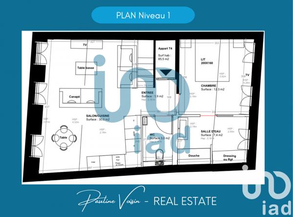 Appartement à vendre 4 pièces 84 m² Bordeaux