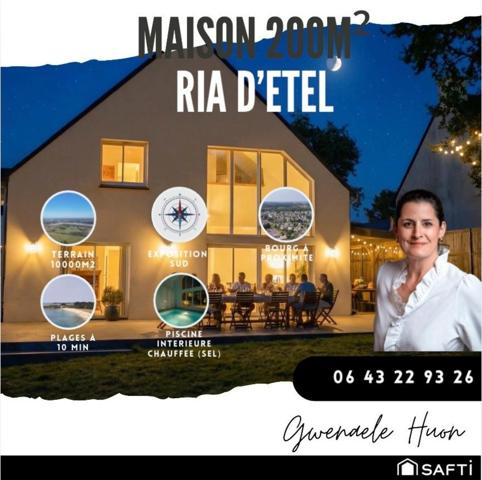 Fort rendement locatif - Villa d’exception au cœur de la Ria d’Étel, parc paysager et piscine intérieure