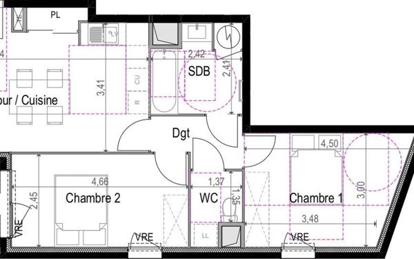 Appartement à vendre    3 pièces • 63,45 m2 Beaucaire