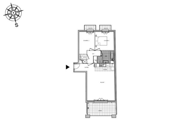 PUTEAUX / Eco Quartier des Bergères (Cour des Ducs) - 3 pièces de 69 m² avec loggia et parking boxé