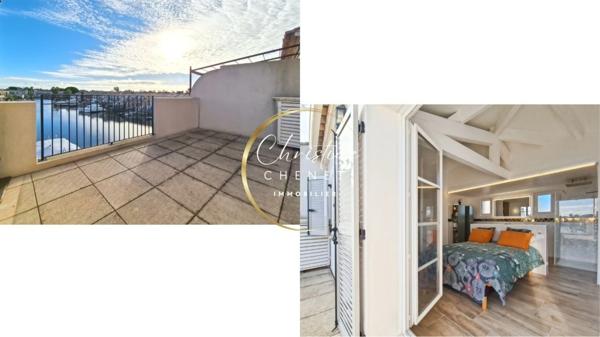 Marina - 3 chambres - 3 salles d'eau et WC + poste d'amarrage + garage