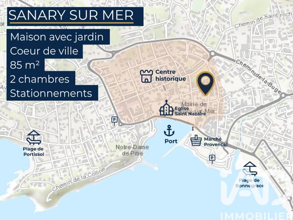 Maison à vendre 3 pièces 85 m² Sanary-sur-Mer
