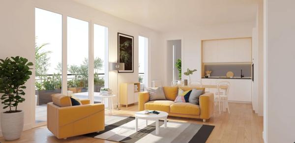 T3 de 68 m² avec terrasse et parking – À moins de 5 km de Paris