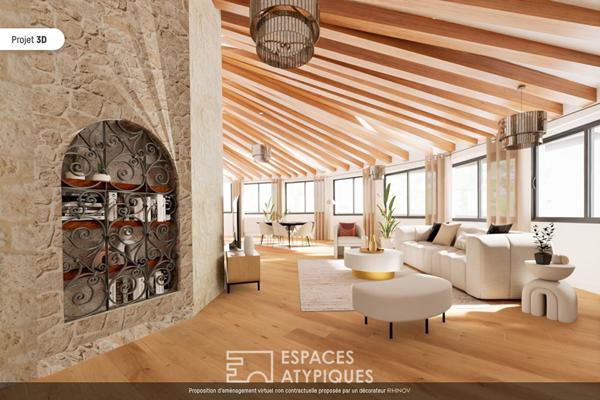 Domaine avec habitation et ancien moulin à la vue exceptionnelle