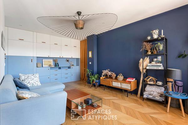 Appartement rénové par architecte avec balcon et vue dégagée