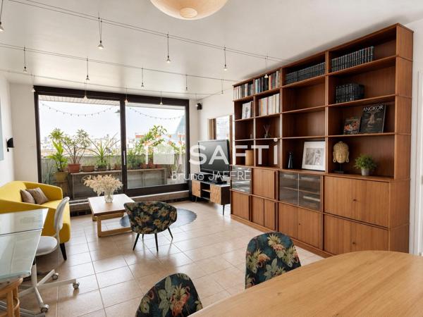 Paris 15 - 106 m²- 4 CH, terrasse 15 m², accès handicapé, cave et parking