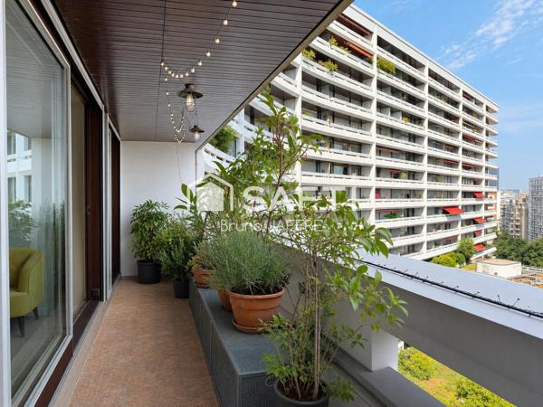 Paris 15 - 106 m²- 4 CH, terrasse 15 m², accès handicapé, cave et parking