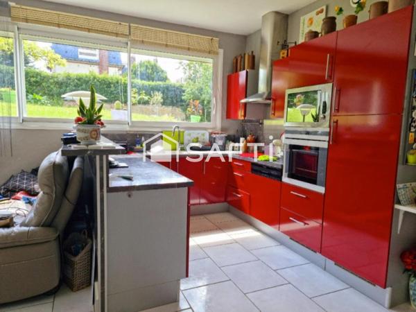 Appartement-maison - 90m² - 3 ch - Garage de 23m²