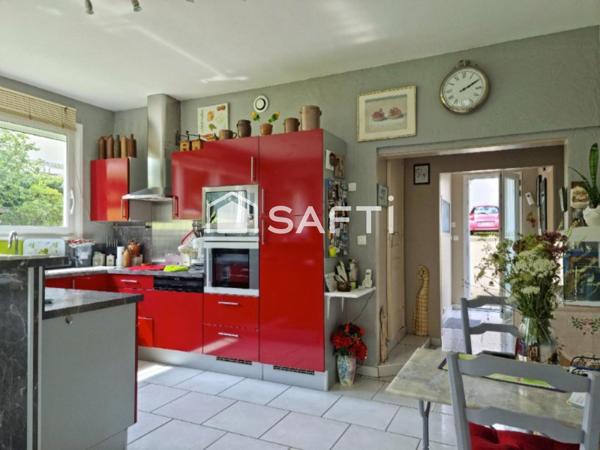 Appartement-maison - 90m² - 3 ch - Garage de 23m²