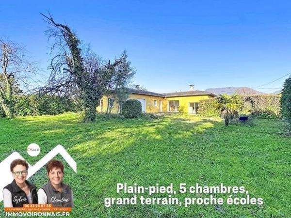 Rare : Villa de plain-pied à Coublevie, terrain plat, sans vis-à-vis