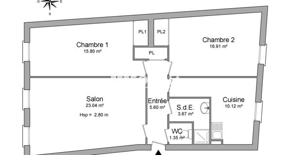 Location Appartement 3 pièces 76.49 m² - Roanne 42300