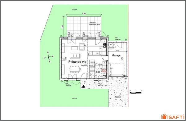 Belle-Île-en-Mer - Maison 4 pièces 87,48m2 sur une parcelle de 335m2