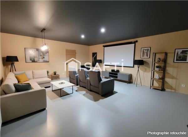 Maison 108m2 calme - sous sol 108m2 - terrain arboré 2158m2