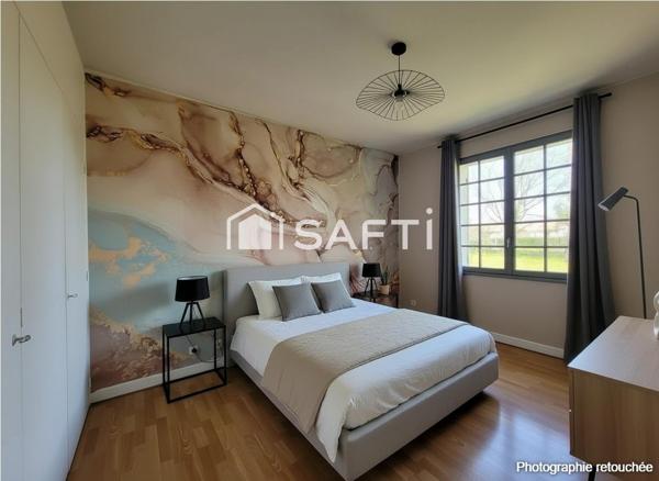 Maison 108m2 calme - sous sol 108m2 - terrain arboré 2158m2