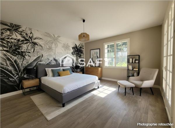 Maison 108m2 calme - sous sol 108m2 - terrain arboré 2158m2