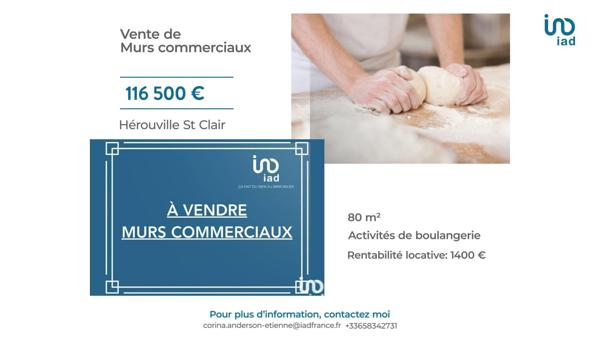 Murs commerciaux  à vendre 80 m² Hérouville-Saint-Clair