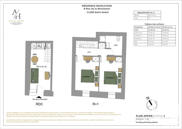 Appartement à vendre 3 pièces 43 m² Saint-André-de-Roquelongue