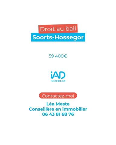 Droit au bail à vendre 100 m² Soorts-Hossegor