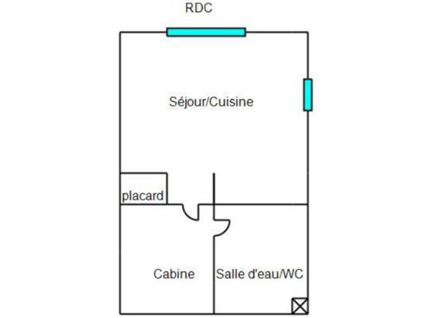 Appartement 2 pièces - 26 m² Exclusivité efficity