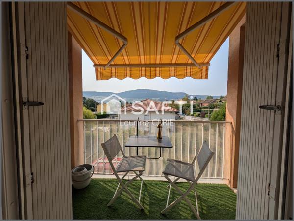 Appartement T3 avec balcon, garage et jardin