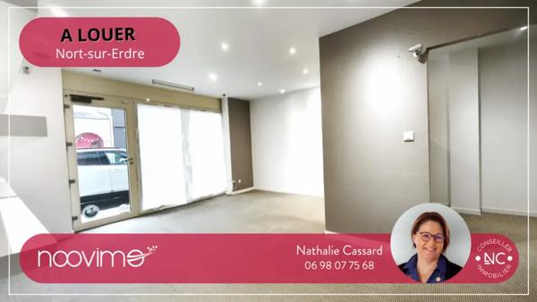 A LOUER LOCAL COMMERCIALE 65 m2 + 50 m2 de réserve en plein