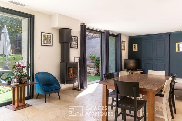 Maison contemporaine de caractère avec piscine, jardin et studio indépendant en coeur de ville