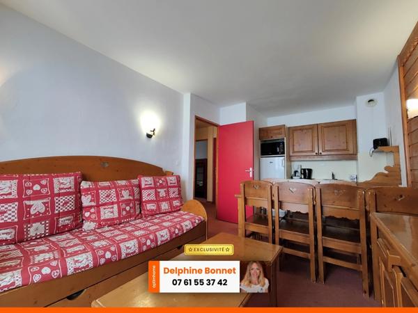 Valfréjus, bel appartement 4P de 45 m2 avec balcon et parking privatif