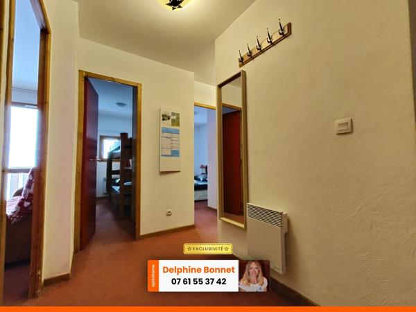 Valfréjus, bel appartement 4P de 45 m2 avec balcon et parking privatif