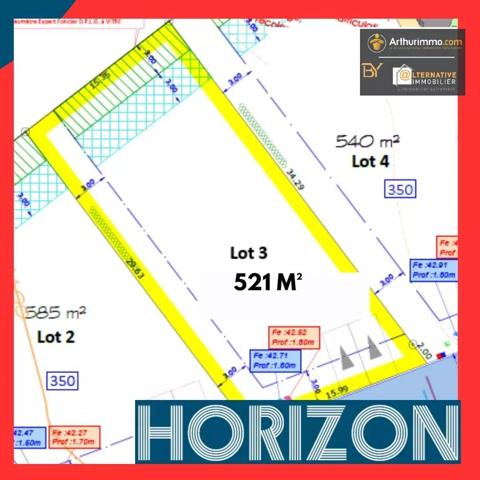 Vente Terrain 521 m2 à Châteaubourg