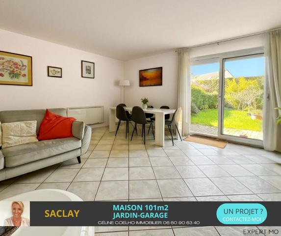 Saclay (91400) Maison familiale 101m2 - Jardin plein SUD et Garage