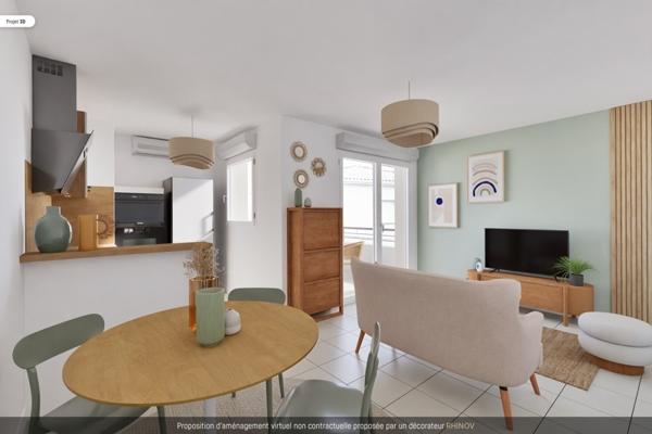 Appartement à vendre |  Fargues-Saint-Hilaire |  3 pièces | 53 m²