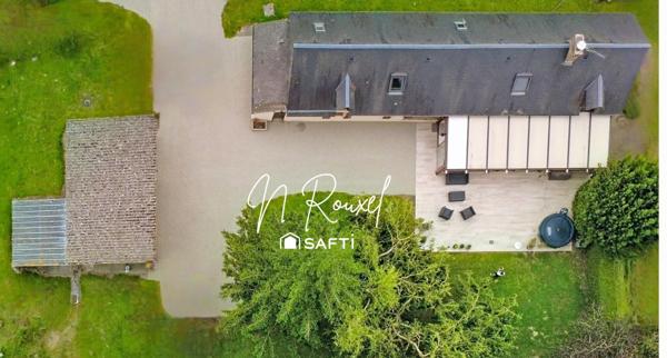 Charmante longère 170m², 4 chambres, 2 sdb, 4070m²