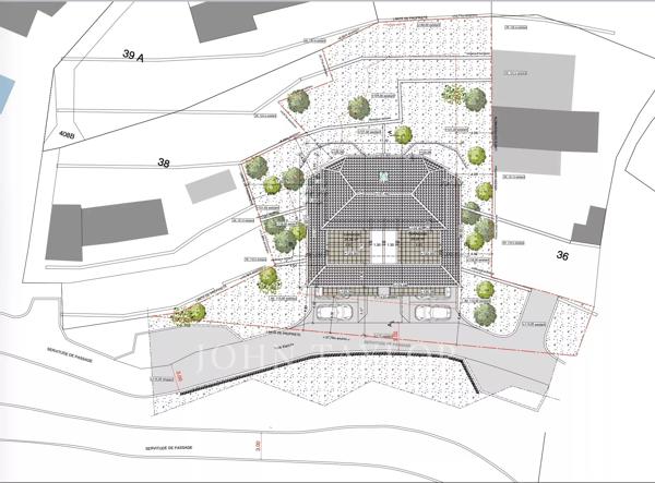 SAINT- ROMAN FRONTIERE MONACO - TERRAIN AVEC PERMIS PURGE - DEUX VILLAS VUE MER - GARAGES - TOIT TERRASSE - PISCINE