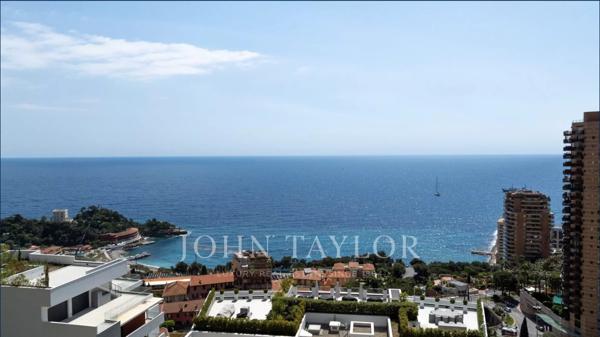 SAINT- ROMAN FRONTIERE MONACO - TERRAIN AVEC PERMIS PURGE - DEUX VILLAS VUE MER - GARAGES - TOIT TERRASSE - PISCINE