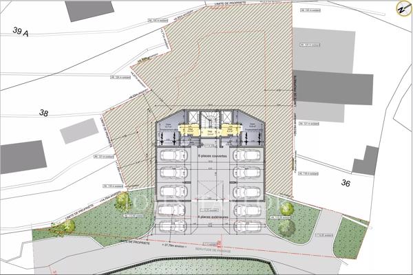 SAINT- ROMAN FRONTIERE MONACO - TERRAIN AVEC PERMIS PURGE - DEUX VILLAS VUE MER - GARAGES - TOIT TERRASSE - PISCINE